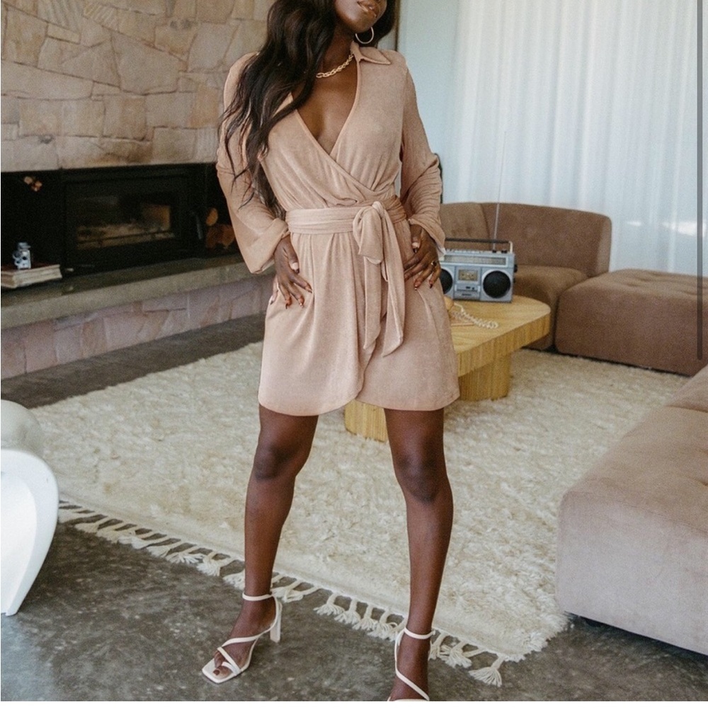 Party Time Mini wrap Dress